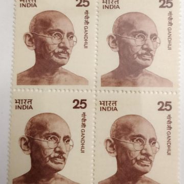Mahatma Gandhi -25(Df-Block of 4)