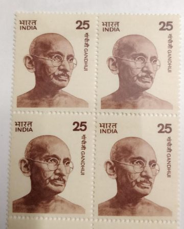 Mahatma Gandhi -25(Df-Block of 4)