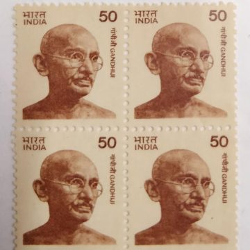 Mahatma Gandhi -50(Df-Block of 4)