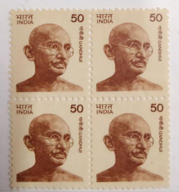 Mahatma Gandhi -50(Df-Block of 4)