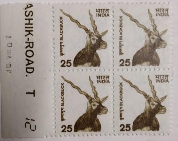 9th Series Blackbuck -25(Df-Block of 4)