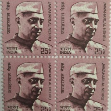 10th Series Jawahrlal Nehru -25(Df-Block of 4)