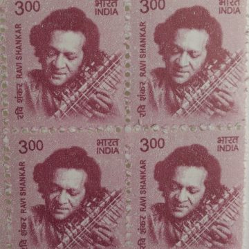 11th Series Ravi Shankar -Rs.3(Df-Block of 4)