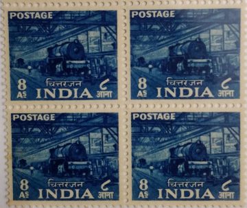 2nd Series Chittarajan Loco.Works -8a(Df-Block of 4)