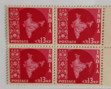 3rd series Ashokan -13np(Df-Block of 4)
