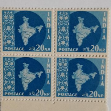 3rd series Ashokan -20np(Df-Block of 4)