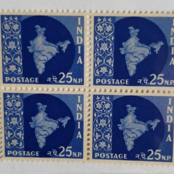 3rd series Ashokan -25np(Df-Block of 4)