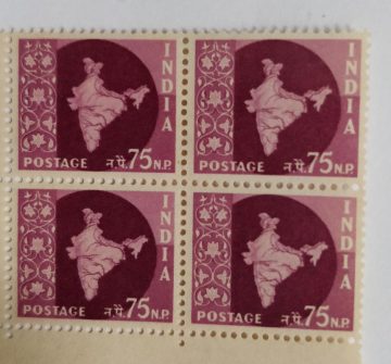 3rd series Ashokan -75np(Df-Block of 4)