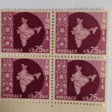 3rd series Ashokan -75np(Df-Block of 4)