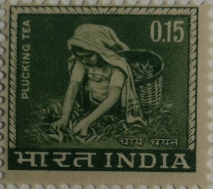 4th Series Tea Plucking -15p(Df) | Indian Postage Stamps | Indian Coins | Old Indian Currency | Rare Indian Coins | Numismatic Collection India