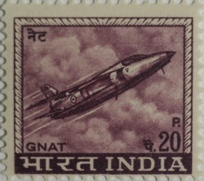 4th Series Gnat fifhter -20p(Df) | Indian Postage Stamps | Indian Coins | Old Indian Currency | Rare Indian Coins | Numismatic Collection India