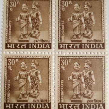 4th Series Indian Dolls -30p(Df-Block of 4)