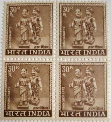 4th Series Indian Dolls -30p(Df-Block of 4)