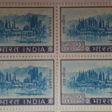 4th Series Dal Lake, Kashmir -2r(Df-Block of 4)