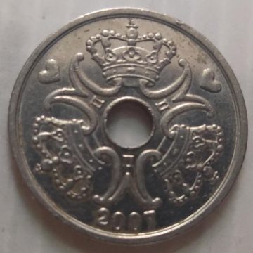 DENMARK 5 KRONER 2007(USED)