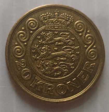 DENMARK 20 KRONER 1996(USED) | Indian Postage Stamps | Indian Coins | Old Indian Currency | Rare Indian Coins | Numismatic Collection India