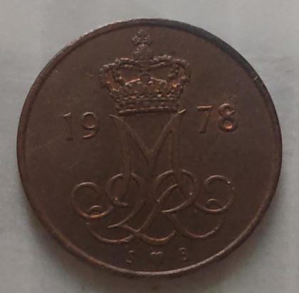 DENMARK 5 ORE 1978(USED) | Indian Postage Stamps | Indian Coins | Old Indian Currency | Rare Indian Coins | Numismatic Collection India - Image 2