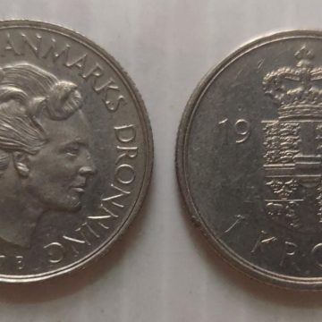 DENMARK 1 KRONE 1976(USED)