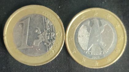 1 EURO 2002 _(used) | Indian Postage Stamps | Indian Coins | Old Indian Currency | Rare Indian Coins | Numismatic Collection India