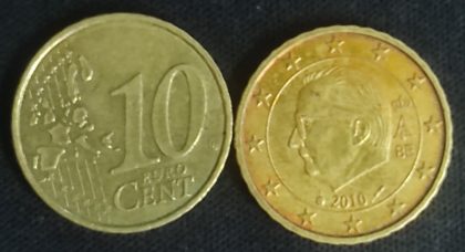10  Cent EURO  2010  (used) | Indian Postage Stamps | Indian Coins | Old Indian Currency | Rare Indian Coins | Numismatic Collection India