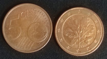 5 Cent EURO  2011_(used) | Indian Postage Stamps | Indian Coins | Old Indian Currency | Rare Indian Coins | Numismatic Collection India
