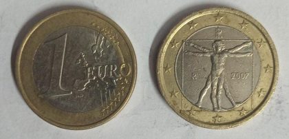 1 EURO Comme Coin 2007 (used) | Indian Postage Stamps | Indian Coins | Old Indian Currency | Rare Indian Coins | Numismatic Collection India