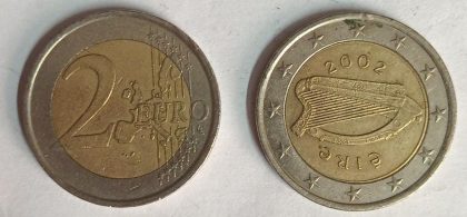 2 EURO Eire Coin 2002 (used) | Indian Postage Stamps | Indian Coins | Old Indian Currency | Rare Indian Coins | Numismatic Collection India