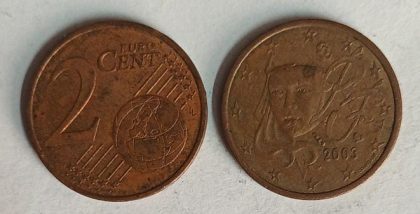 2 EURO Cent  Coin 2003 (used) | Indian Postage Stamps | Indian Coins | Old Indian Currency | Rare Indian Coins | Numismatic Collection India
