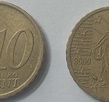 10 EURO Cent Coin 2000 (used)