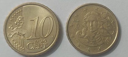 10 EURO Cent Coin 2011 (used) | Indian Postage Stamps | Indian Coins | Old Indian Currency | Rare Indian Coins | Numismatic Collection India