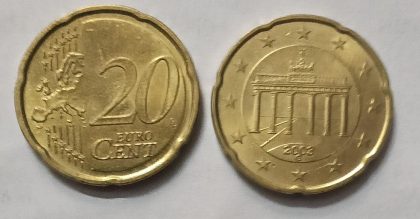 20 Cent EURO 2003 (used) | Indian Postage Stamps | Indian Coins | Old Indian Currency | Rare Indian Coins | Numismatic Collection India