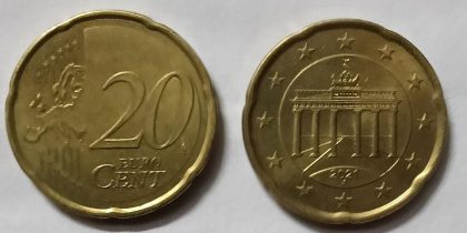 20 Cent EURO 2021 (used) | Indian Postage Stamps | Indian Coins | Old Indian Currency | Rare Indian Coins | Numismatic Collection India