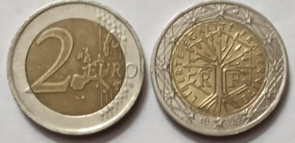 2 EURO 1999_(used) | Indian Postage Stamps | Indian Coins | Old Indian Currency | Rare Indian Coins | Numismatic Collection India
