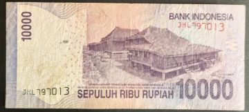 Indonesia Currency 10000 Rupiah (Used)