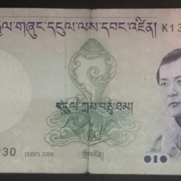 Bhutan Currency 10 Ngultrum (Used)