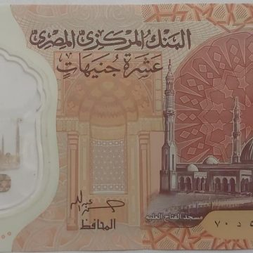 Egypt Currency 10 Pounds  (UNC)