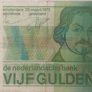 Nederland  Currency 5 Gulden1973  (used)