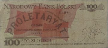 Poland Currency 100 zlotych1976 (used)