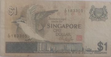 Singapore Currency 1 Dollar1976 (used)