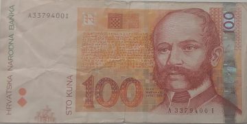 Croatian HRVATSKA Currency 100 Croatian Kuna 2002 (Used)
