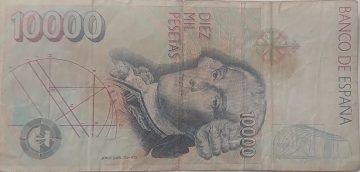SPAIN Currency 10000 Pesetas 1992 (Used)