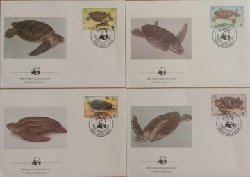 World Wide Fund For Nature Anguilla 1983 Set of 4 (Foreign FDC)
