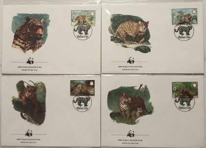 World Wide Fund For Nature Belize Jaguar Panthera 1983 Set of 4 (Foreign FDC) (Foreign FDC) | Indian Postage Stamps | Indian Coins | Old Indian Currency | Rare Indian Coins | Numismatic Collection India