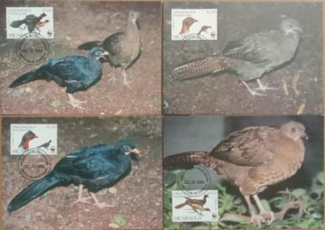 World Wide Fund For Nature Highland Guan Set of 4 (Maxim Card)