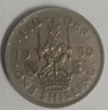Francs One Shilling  Coin 1950 (used)