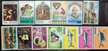 Used Stamps of Grenada set of 13 (Foreign Stamp)