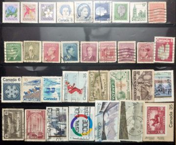 Used Stamps of Canada set of 33 (Foreign Stamp)