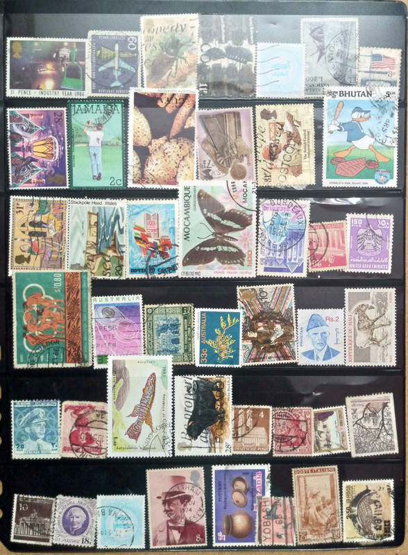 Mixed Used Stamps set of 43 (Foreign Stamp)