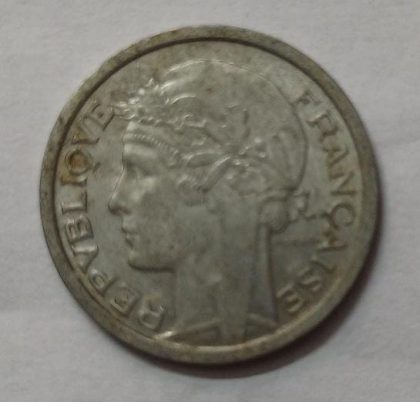 1 Franc 1950 Liberte Egalite Fraternite (used) | Indian Postage Stamps | Indian Coins | Old Indian Currency | Rare Indian Coins | Numismatic Collection India