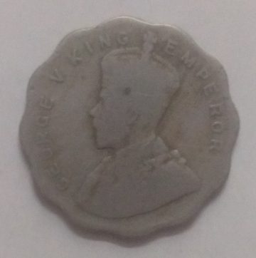 British India Coin GEORGE V- 1 ANNA 1930(used) (Copper Nickle)